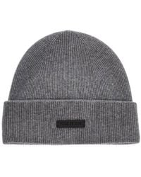 Fear Of God - Logo Patch Ribbed Knit Beanie - Lyst