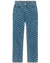 Alexander Wang Logo-print Jeans in Black | Lyst Alexander Wang Logo-print Jeans in Black | Lyst