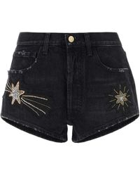 Alanui - The Wandering Star Mid-Rise Denim Shorts - Lyst