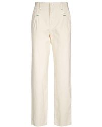 See By Chloé - See By Chloé Logo Patch Tapered Jeans - Lyst