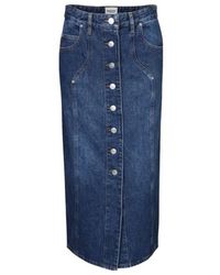 Isabel Marant - Isabel Marant Étoile Vandy High-Waist Buttoned Midi Skirt - Lyst