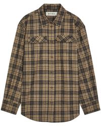 Rohe - Checked Wool-Blend Overshirt - Lyst
