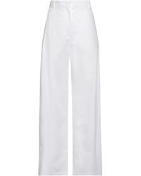 Sportmax - Plain Colour Wide-Leg Trousers - Lyst