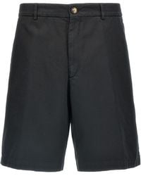 Brunello Cucinelli - Garment-Dyed Gabardine Bermuda Shorts - Lyst