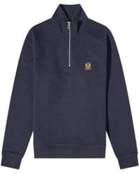 Belstaff - Long-Sleeved Zippered Sweatshirt - Lyst