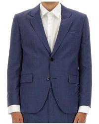 BOSS - Hugo Single-Breasted Long-Sleeved Jacket - Lyst
