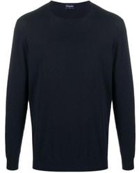 Drumohr - Crew Neck Cotton Jumper - Lyst
