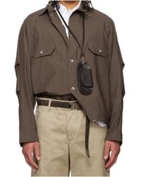 Sacai - Button-Up High Neck Jacket - Lyst