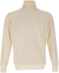 Kangra Cashmere - Kangra Ribbed Turtleneck Knitted Sweater - Lyst
