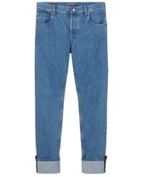 Gucci - Tapered Fit Denim Trousers - Lyst