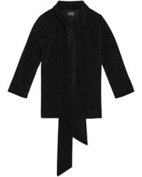 Balenciaga - Turtleneck Scarf Fitted Top - Lyst
