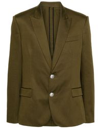 Balmain - Cotton Single-Breasted Blazer - Lyst