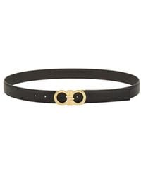 Ferragamo - Ferragamo Reversible Gancini Buckle Belt - Lyst