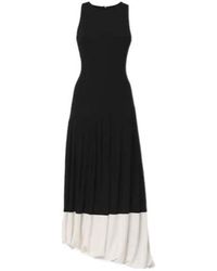 Victoria Beckham - Colorblocked Jersey Midi Dress - Lyst