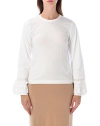 Comme des Garçons - Comme Des Garçons Girl Frill Cuff L/ T-Shirt - Lyst