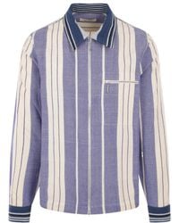 Wales Bonner - Atlantic Striped Long-Sleeved Jacket - Lyst