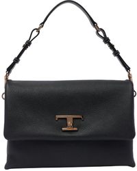 Tod's - Logo-Plaque Shoulder Bag - Lyst