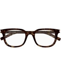 Saint Laurent - Logo-Detail Glasses - Lyst