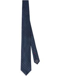 Brunello Cucinelli - Geometric-Patterned Silk Tie - Lyst