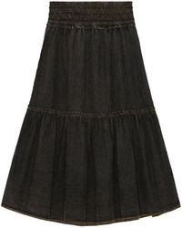 Ganni - Washed Smock Skirt - Lyst