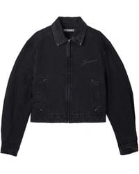 Jacquemus - Zip-Up Denim Jacket - Lyst