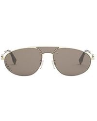 Fendi - Eyewear Oval Frame Sunglasses - Lyst