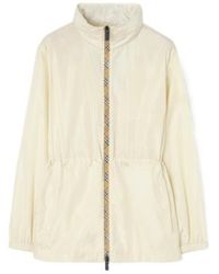 Burberry - Check-Trim Zipped Jacket - Lyst