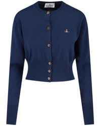 Vivienne Westwood - Orb Buttoned Long-Sleeved Cardigan - Lyst