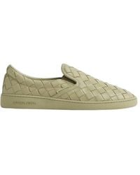 Bottega Veneta - Sawyer Round Toe Sneakers - Lyst