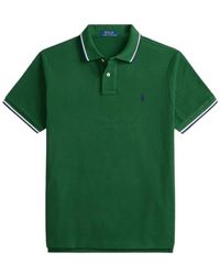 Polo Ralph Lauren - Custom Slim Fit Mesh Polo Shirt - Lyst