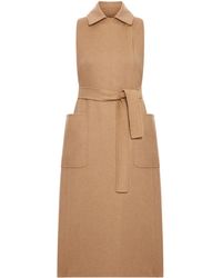 Max Mara - Long Sleeveless Coat Sedan - Lyst