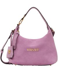 Versace - Tag Logo Shoulder Bag - Lyst