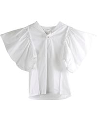 Comme des Garçons - Comme Des Garçons Tao Ruffled Sailor Collar Blouse - Lyst