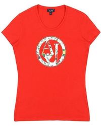 Armani Jeans - Crew Neck Printed T-Shirt - Lyst