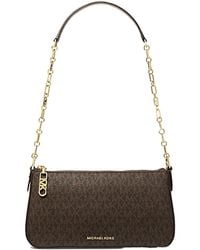 Michael Kors - Michael Empire Medium Signature Logo Chain-Link Pochette - Lyst