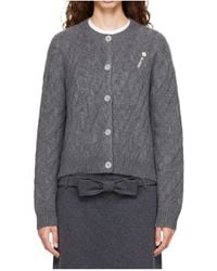 ShuShu/Tong - Cable-Knit Cardigan - Lyst