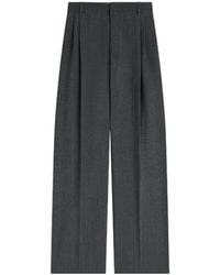 Phoebe Philo - Wool Double Pleat Trousers - Lyst