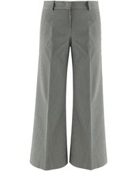 Ql2 - Melody Striped Wide-Leg Pants - Lyst