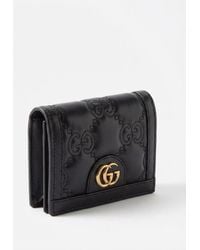 Gucci - Logo Plaque Bifold Wallet - Lyst