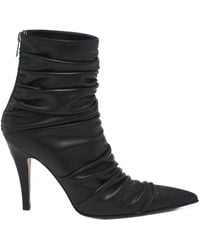 McQueen - Leather Ankle Boots - Lyst