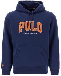 Polo Ralph Lauren - Logo-Flocked Drawstring Hoodie - Lyst