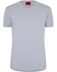 BOSS - Short Sleeve V Neck T Shirt - Lyst