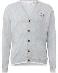 Maison Kitsuné - Bold Fox Head Patch Regular Cardigan - Lyst