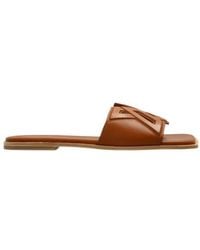 Vic Matié - Logo-Debossed Square Open Toe Sandals - Lyst