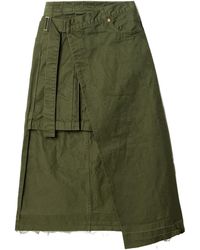 Sacai - Asymmetrical Skirt - Lyst