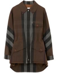Burberry - Logo Embroidered Long-Sleeved Jacket - Lyst