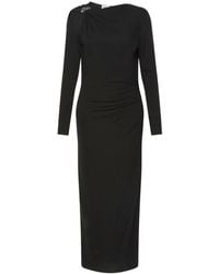 Marella - Jersey Dress With Asymmetric Detail - Lyst