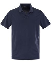 Fedeli - Open Neck Polo Shirt - Lyst