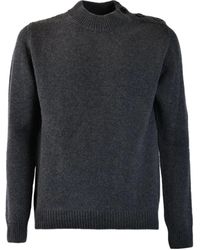 Dondup - Stand Collar Wool Knitted Sweater - Lyst