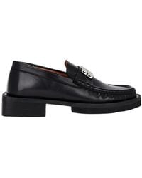 Ganni - Logo Plaque Slip-On Loafers - Lyst